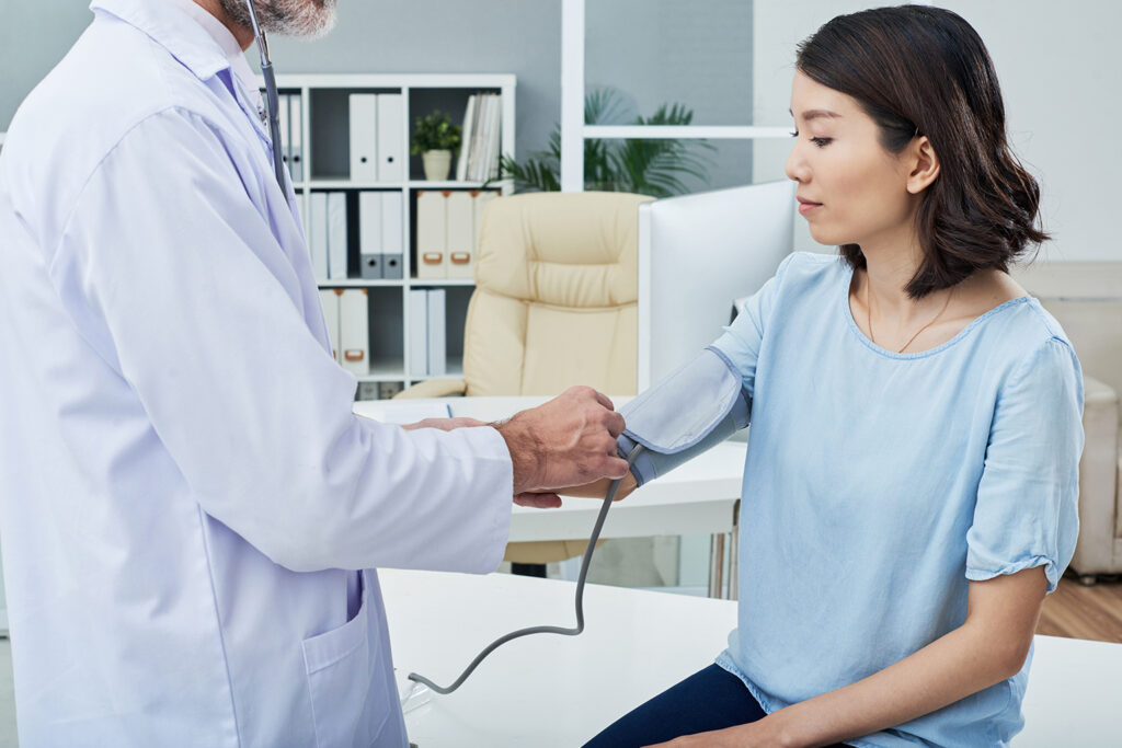 Hypertension: How arm position can affect blood pressure readings