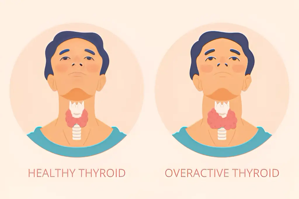 Hyperthyroidism vs. hypothyroidism: Key differences, symptoms & treatment 1 Hyperthyroidism vs hypothyroidism: Key differences, symptoms & treatment