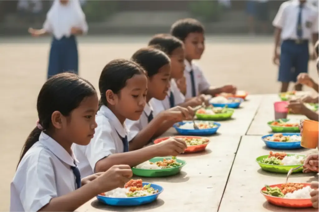Over 1,000 children fall ill in Indonesia as free school meals face scrutiny 1 Over 1,000 children fall ill in Indonesia as free school meals face scrutiny