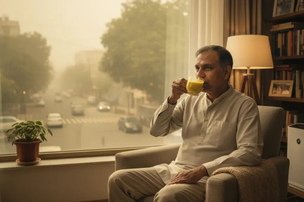 What to drink & eat in pollution: Jaggery tea, turmeric, amla 1 What to drink & eat in pollution: Jaggery tea, turmeric, amla