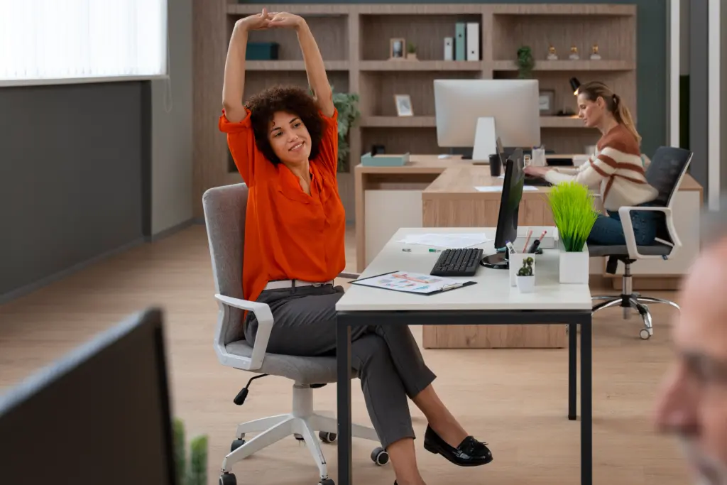 Stiff at your desk? Try these chair exercises for instant relief 1 Stiff at your desk? Try these chair exercises for instant relief