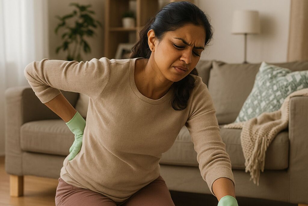 How to prevent back pain while lifting or doing housework 2 How to prevent back pain while lifting or doing housework