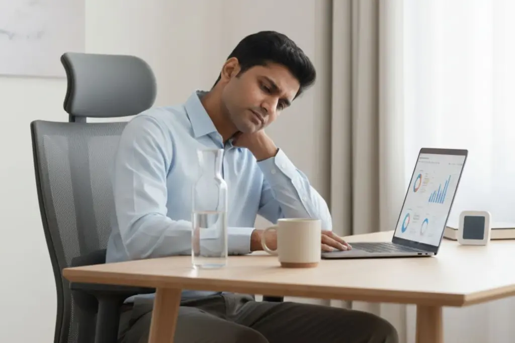 Which desk habits are worst for BP and blood sugar