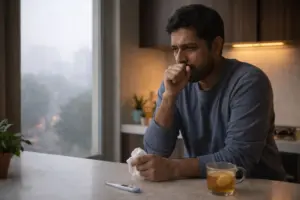 Why you cough in the morning during winter: Pollution or cold?