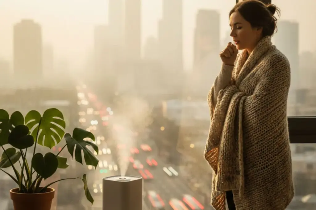 Why you cough in the morning during winter: Pollution or cold?