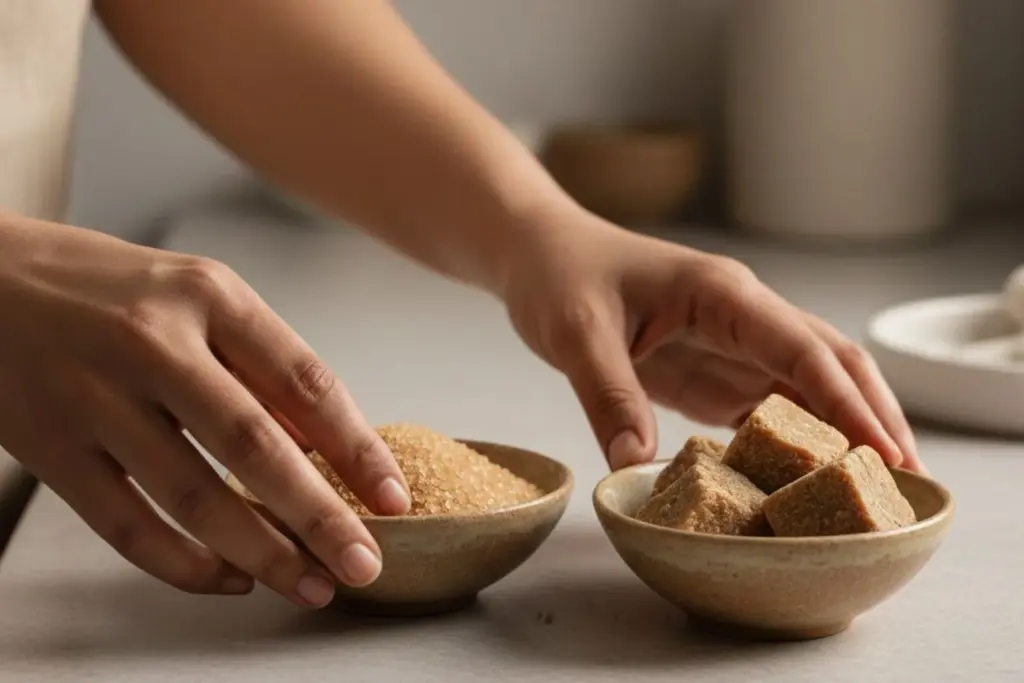 Are brown sugar and jaggery healthy? Differences, benefits, and risks 1 Are brown sugar and jaggery healthy? Differences, benefits, and risks