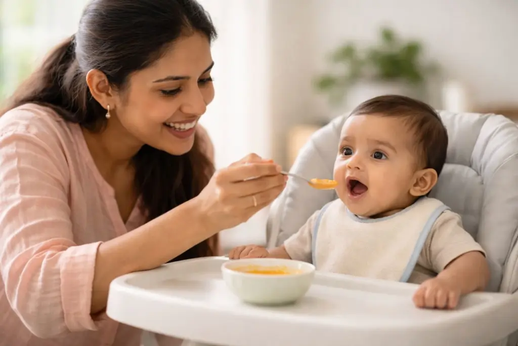 When to start solids for babies: Indian weaning week-by-week schedule 2 When to start solids for babies Indian weaning week-by-week schedule