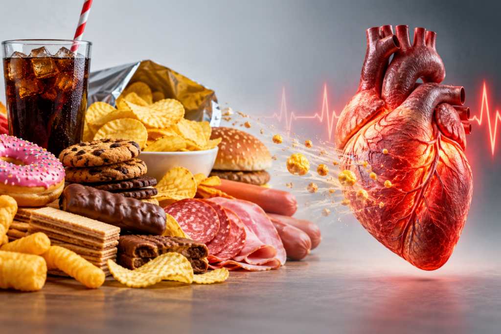 Ultra-processed foods linked to higher heart disease risk